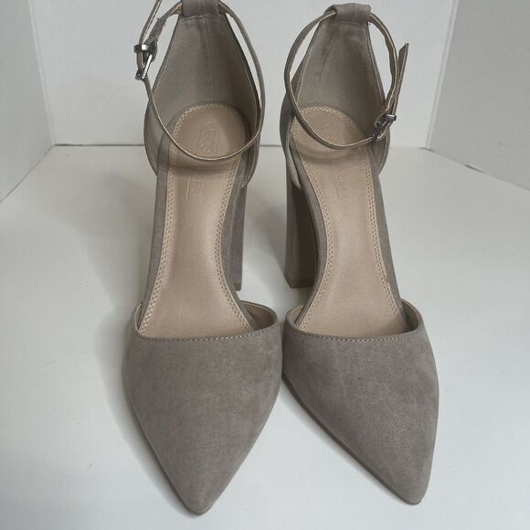 ASOS Penalty Pointed High Heels Block Heel Gray Size 5 Read Description - Picture 5 of 12